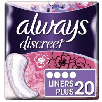 Always Discreet Liners Plus – 20 Liners