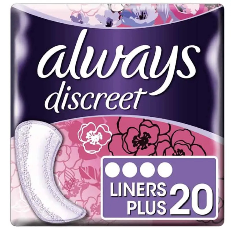Always Discreet Liners Plus – 20 Liners