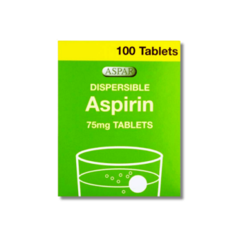Dispersible Aspirin 75mg Tablets 100 Tablets