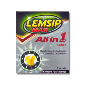 Lemsip Max All In One Lemon 4 Sachets