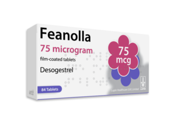 Box of Feanolla Tablets used for contraception